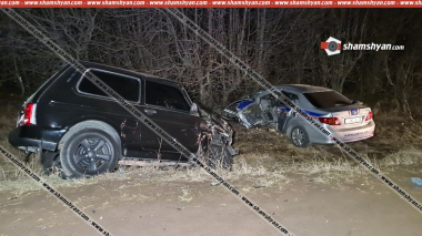 Ապարանում բախվել են «ՎԱԶ 2121»-ն ու «Toyota»-ն. վերջինի վարորդը տեղում մահացել է․ կան վիրավորներ