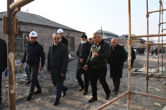 Արմավիրի մարզպետը հետևել է սուբվենցիոն ծրագրերով ընթացող մանկապարտեզների կառուցման աշխատանքներին