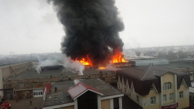 Օրենբուրգի բնակելի շենքում հրդեհ է բռնկվել