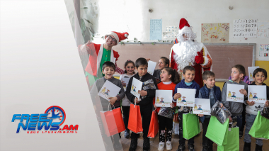 ՀՀ նախագահի աշխատակազմը տոնական միջոցառումներ է կազմակերպել Սյունիքի և Տավուշի սահմանամերձ բնակավայրերի երեխաների համար