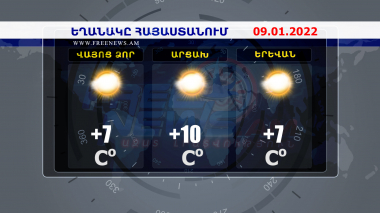 Եղանակի տեսություն. 09.01.2022