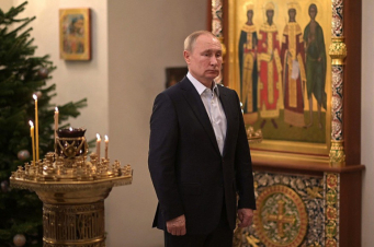Պեսկովը մեկնաբանել է, թե ինչու է Պուտինը եկեղեցում մենակ եղել սուրբծննդյան պատարագի ժամանակ