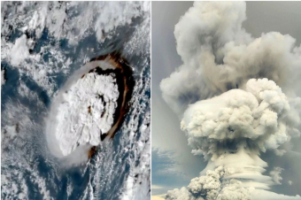 Տոնգայում ժայթքած հրաբխի ծուխը հասել է տիեզերք