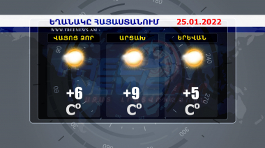 Եղանակի տեսություն. 25.01.2022