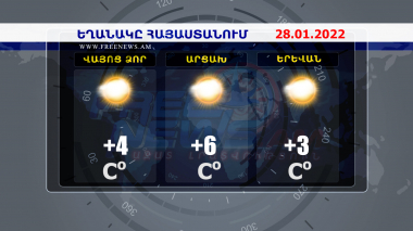 Եղանակի տեսություն. 28.01.2022