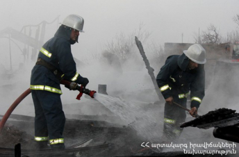 Թեղուտ համայնքում այրվել է անասնագոմ