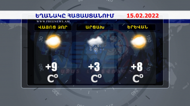 Եղանակի տեսություն. 15.02.2022