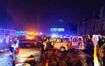 Իսպանիայում կարկուտի պատճառով տասնյակ մեքենաներ են բախվել