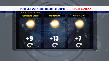 Եղանակի տեսություն. 05.03.2022