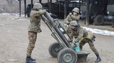 Հրետանային ստորաբաժանումներում անցկացվել են գործնական պարապմունքներ