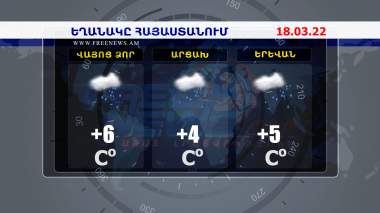 Եղանակի տեսություն․ 18.03.2022