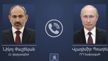 Վարչապետ Փաշինյանը հեռախոսազրույց է ունեցել Վլադիմիր Պուտինի հետ