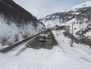 Բազում գյուղի տարածքում, տեղի է ունեցել ձնահյուս