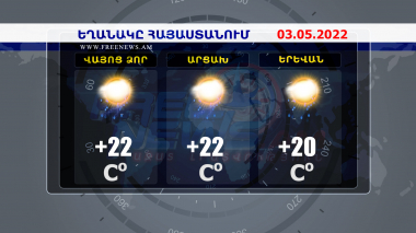 Եղանակի տեսություն. 03.05.2022