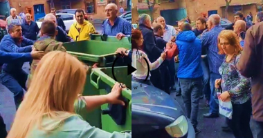 Բարեկամության մետրոյի մոտ ժողովուրդը ստիպել է ցուցարարներին փողոցը բացեն