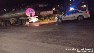 Կապանում բեռնատար ավտոմեքենա է այրվել