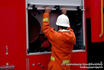 Բերդ-Չինչին ավտոճանապարհին այրվել է Kia Sorento մակնիշի ավտոմեքենան