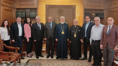 Արցախի ԱԺ պատվիրակությունը Անթիլիասում հանդիպել է Արամ Ա կաթողիկոսի հետ