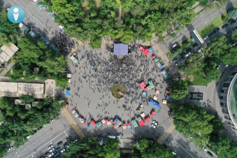 16:23-ի դրությամբ Ֆրանսիայի հրապարակում և հարակից տարածքներում գտնվել է շուրջ 2870 մարդ. ԻՔՄ