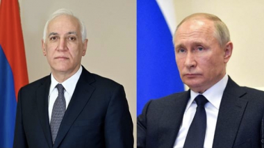 Նախագահ Խաչատուրյանը շնորհավորական ուղերձ է հղել Ռուսաստանի նախագահ Պուտինին` Ռուսաստանի օրվա առթիվ