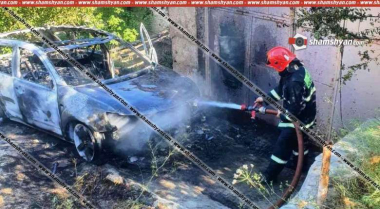 Արտակարգ դեպք Կոտայքի մարզում․ Ձորաղբյուրում Mitsubishi Outlander-ը վերածվել է մոխրակույտի