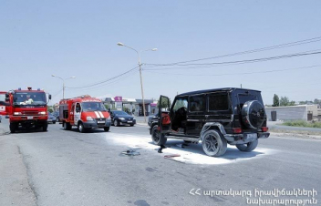 Երևանի Աշտարակի խճուղում մեքենա է շրջվել. մինչ փրկարարների հասնելը՝ օգնել են քաղաքացիները