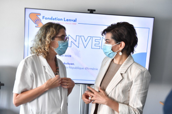 Աննա Հակոբյանն այցելել է Նիցցայի Լենվալ մանկական հիվանդանոց 