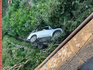 Լոռու մարզում 22-ամյա վարորդը Mitsubishi-ով կամրջից ընկել և կողաշրջվել է. կան վիրավորներ