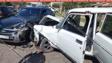 Արթիկում բախվել են ВАЗ 21723-ն ու ВАЗ 2107-ը. կան վիրավորներ