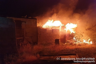 Հաղթանակ թաղամասի 5-րդ փողոցում տնակ է այրվել