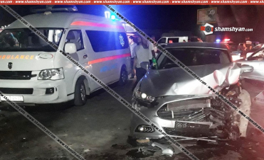 Խոշոր ավտովթար Արարատի մարզում․ բախվել են Ford Syujen-ն ու VAZ 21703-ը
