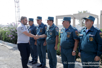 ՀՀ ԱԻ նախարարն աշխատանքային այցով Արագածոտնի մարզում էր. Ապարանի ՀՓՋ-ի վերանորոգման աշխատանքներն ավարտվել են