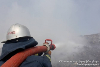 Սյունիքի մարզում այրվել է 100 հակ ծղոտ և մոտ 10 հա խոտածածկույթ