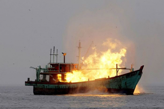 Ճապոնիայում հրդեհ է բռնկվել ժամանցային նավի վրա