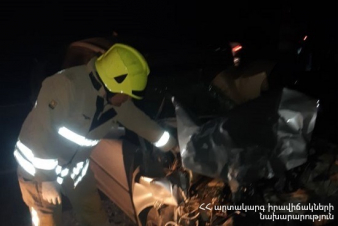 Երեւան-Գյումրի ճանապարհին ավտովթարի հետևանքով ուղեւորներից մեկը մահացել է