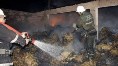 Նալբանդյան գյուղի անասնագոմերից մեկում ամբարված անասնակերն այրվել է