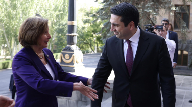 Ալեն Սիմոնյանն ընդունել է ԱՄՆ Ներկայացուցիչների պալատի նախագահ Նենսի Փելոսիի գլխավորած պատվիրակությանը