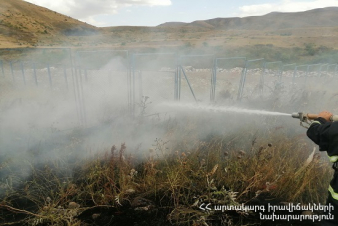 Հարժիս գյուղում այրվել է մոտ 27 հա խոտածածկույթ