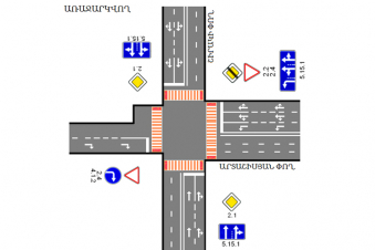 Երթևեկության կազմակերպման փոփոխություն՝ Արտաշիսյան-Շիրակ փողոցների խաչմերուկում