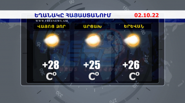 Եղանակի տեսություն. 02.10.2022