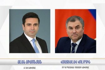 Ալեն Սիմոնյանը Վյաչեսլավ Վոլոդինի հրավերով պաշտոնական այց կկատարի Մոսկվա