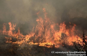 Հրդեհ է բռնկվել Գեղամավան գյուղում