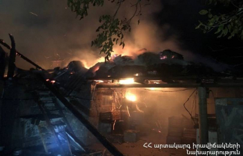 Աղավնաձոր գյուղում հրդեհվել է հացատուն և անասնագոմ