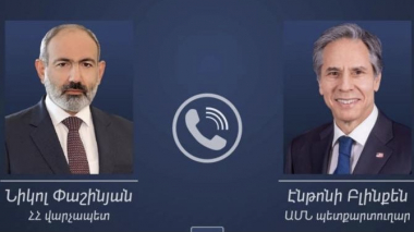 Տեղի է ունեցել Նիկոլ Փաշինյանի և Էնթոնի Բլինքենի հեռախոսազրույցը
