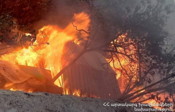 Հրազդանում տաղավար և խորդանոց է այրվել. ԱԻՆ