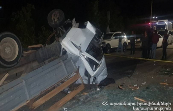 Նոյեմբերյան քաղաքի «Ծլան» կոչվող թաղամասում ավտոմեքենան շրջվել է․ կա տուժած