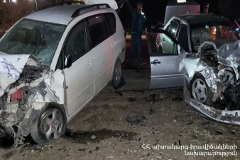 Ապարան-Քուչակ ճանապարհին ավտոմեքենաներ են բախվել. կան տուժածներ