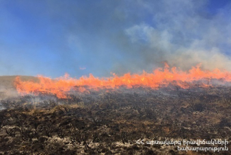 Հրշեջ-փրկարարները մարել են ընդհանուր մոտ 8․9 հա տարածքում բռնկված հրդեհները