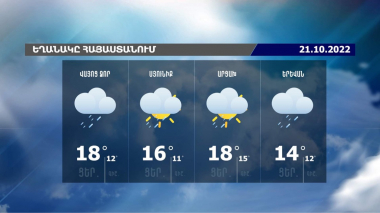  Եղանակի տեսություն. 21.10.2022