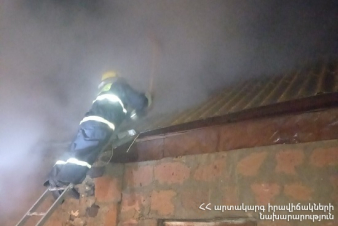 Մեծ Մասրիկ գյուղում  հրդեհ է բռնկվել